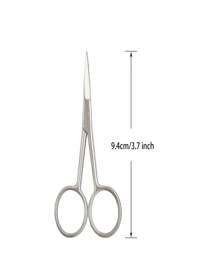 YTBYT Stainless Steel Cuticle Scissors Straight Tip Beauty Scissors Nail Sicssors for Facial Hair Nail Cuticle Removal - Image 2